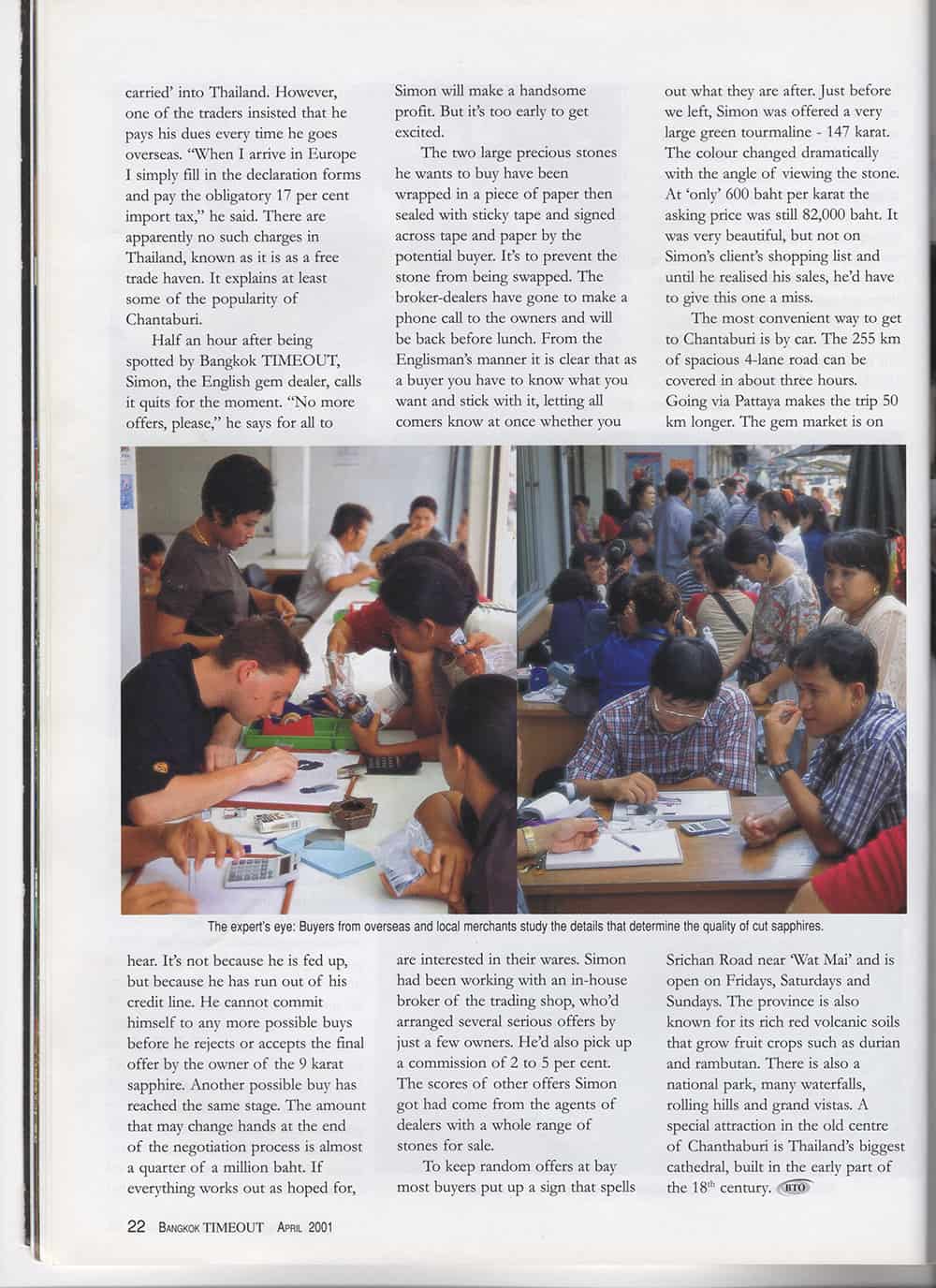 Chanthaburi Gem Market Year 2001
