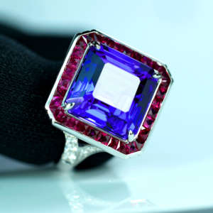 Tanzanite & Ruby Ring