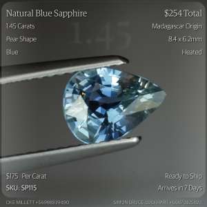 1.45CT Blue Sapphire