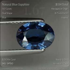 1.67CT Blue Sapphire