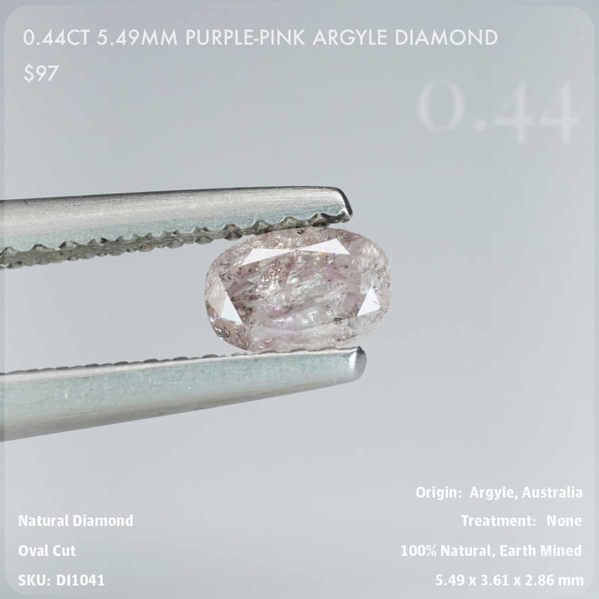 0.44CT 5.49mm Purple-Pink Argyle Diamond