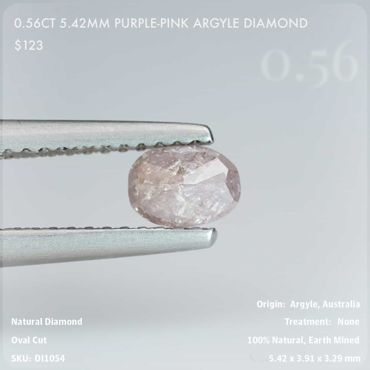 0.56CT 5.42mm Purple-Pink Argyle Diamond