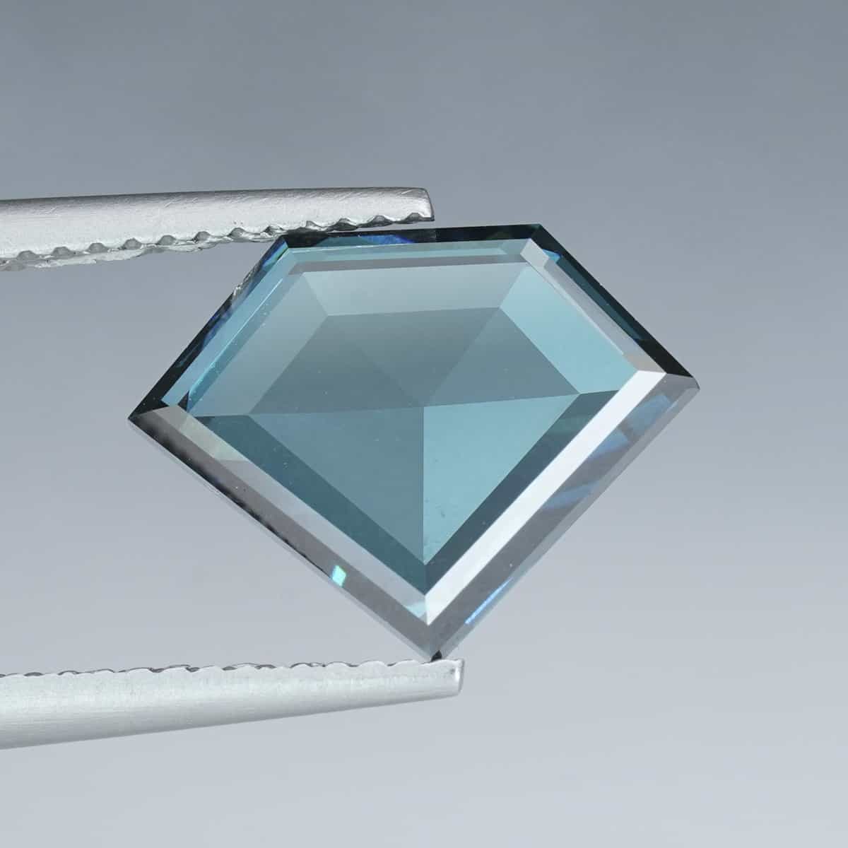 5.02CT Shield Cut Sky Blue Lab Diamond