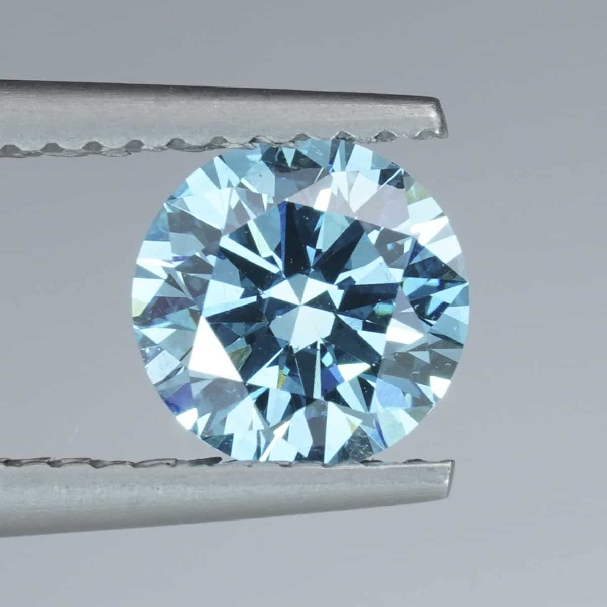 1.19CT Round Brilliant Cut Sky Blue Lab Diamond