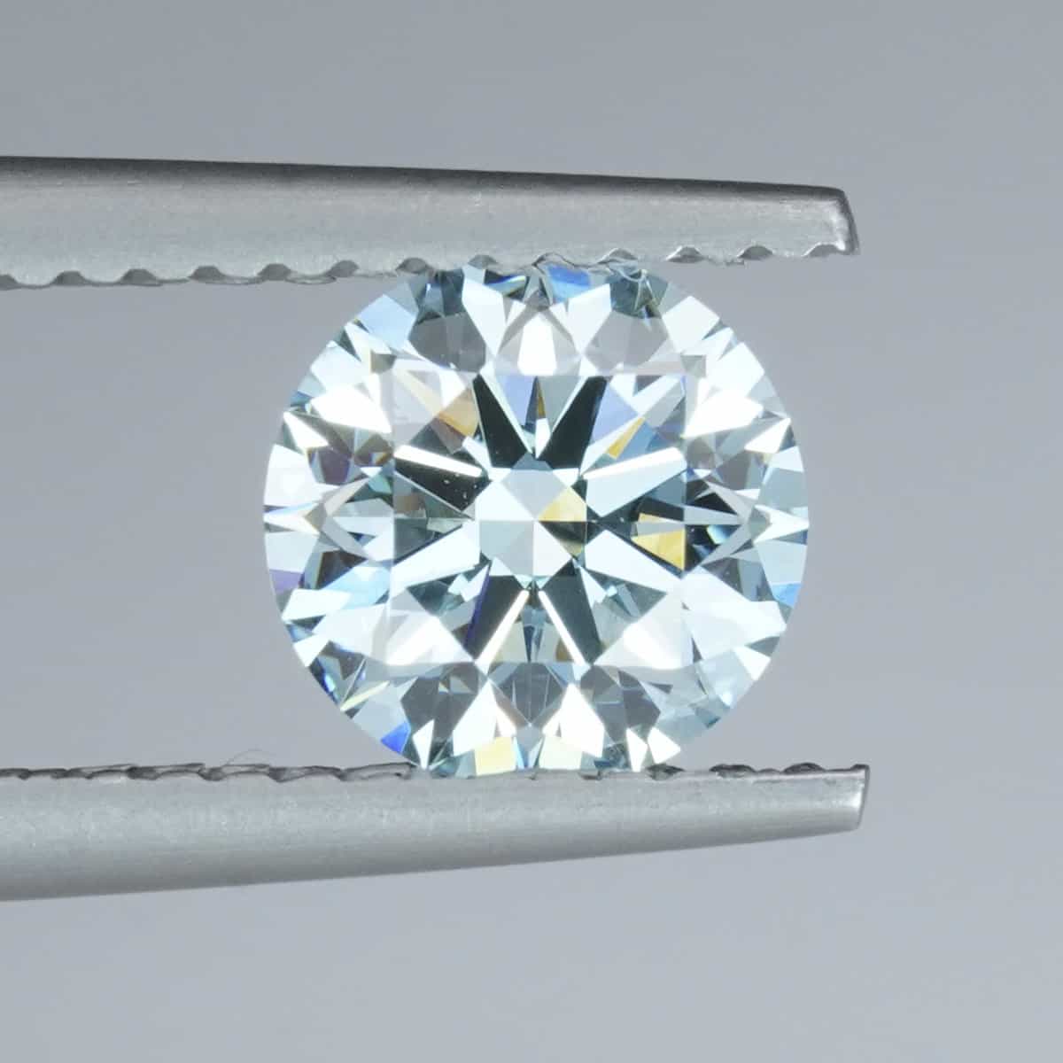 1.15CT Round Brilliant Cut Sky Blue Lab Diamond