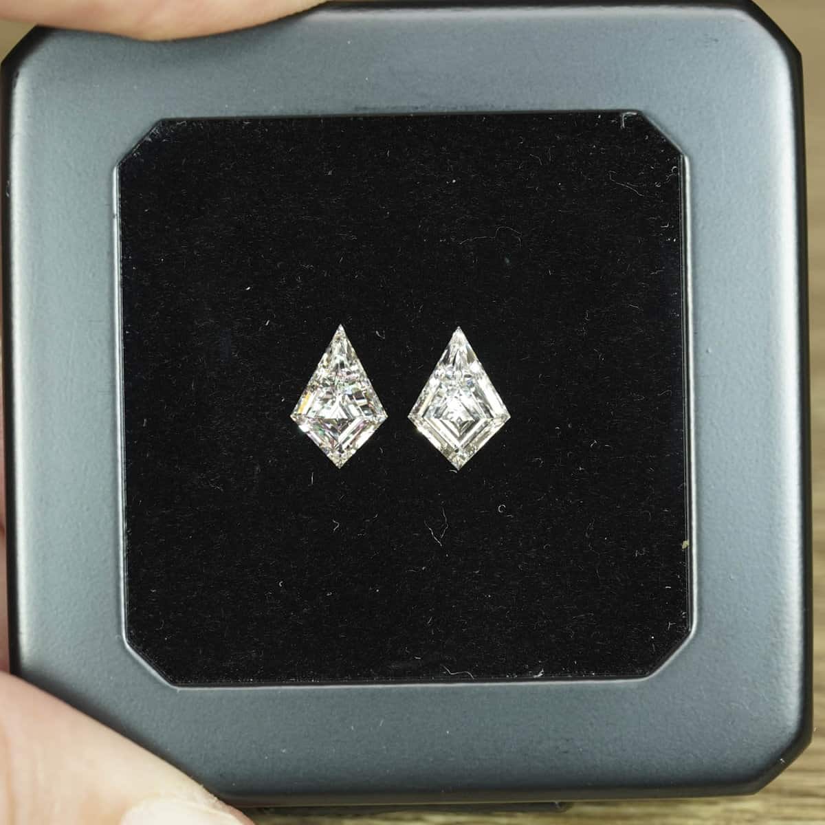 2.1CT Kite Cut F/G/H Lab Diamond Pair