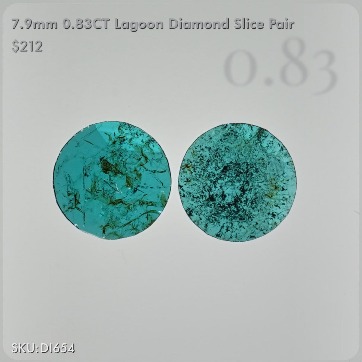 0.83CT Slice Cut Lagoon Diamond