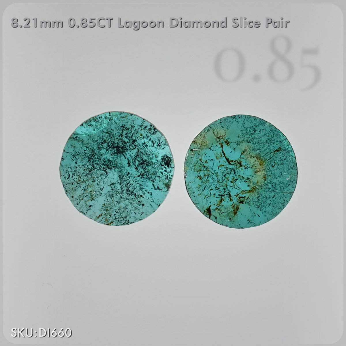 0.85CT Slice Cut Lagoon Diamond