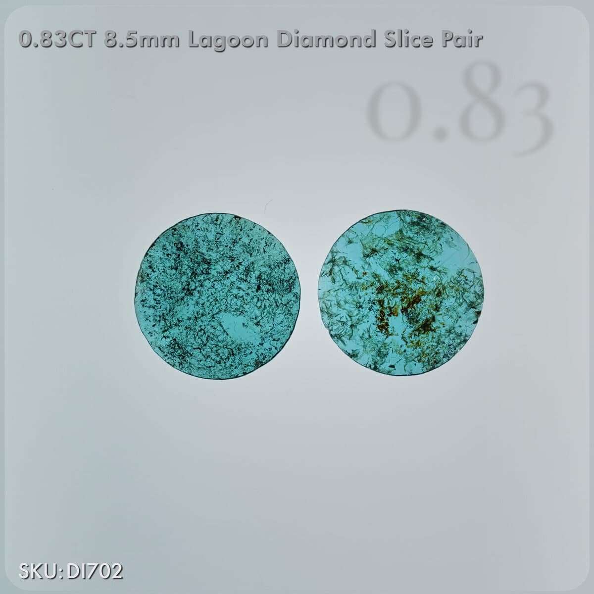 0.83CT Slice Cut Lagoon Diamond