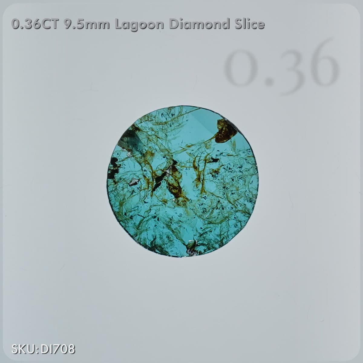 0.36CT Slice Cut Lagoon Diamond