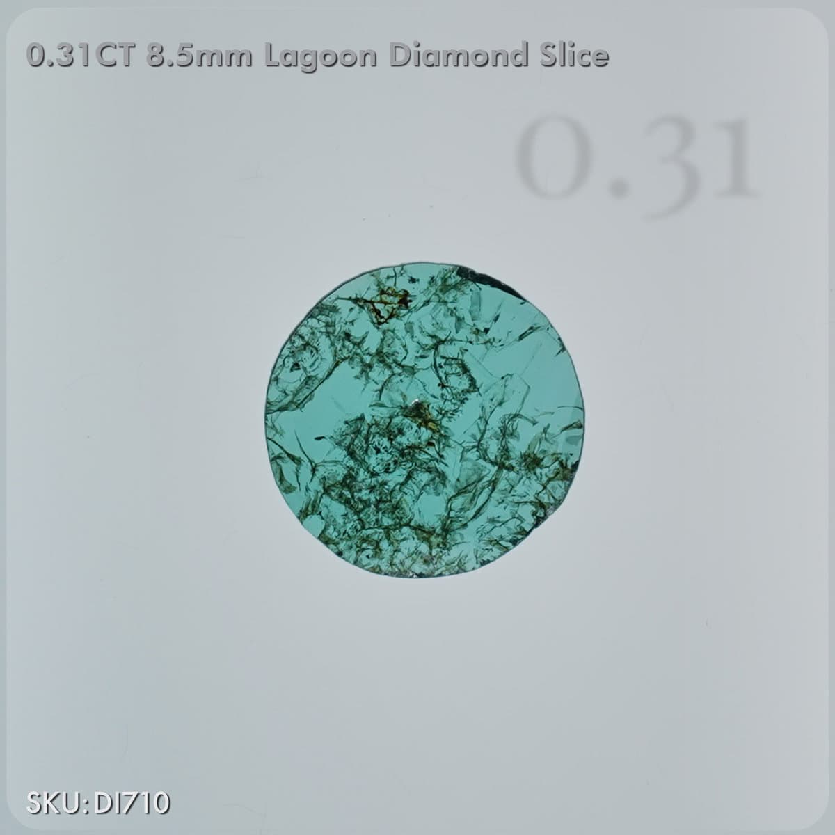 0.31CT Slice Cut Lagoon Diamond