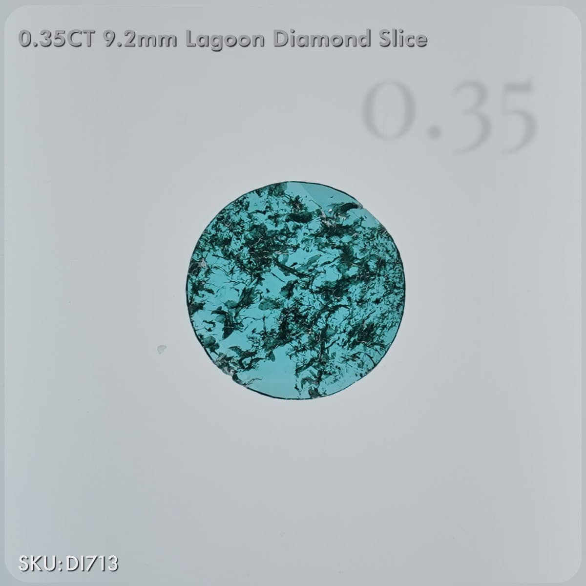 0.35CT Slice Cut Lagoon Diamond