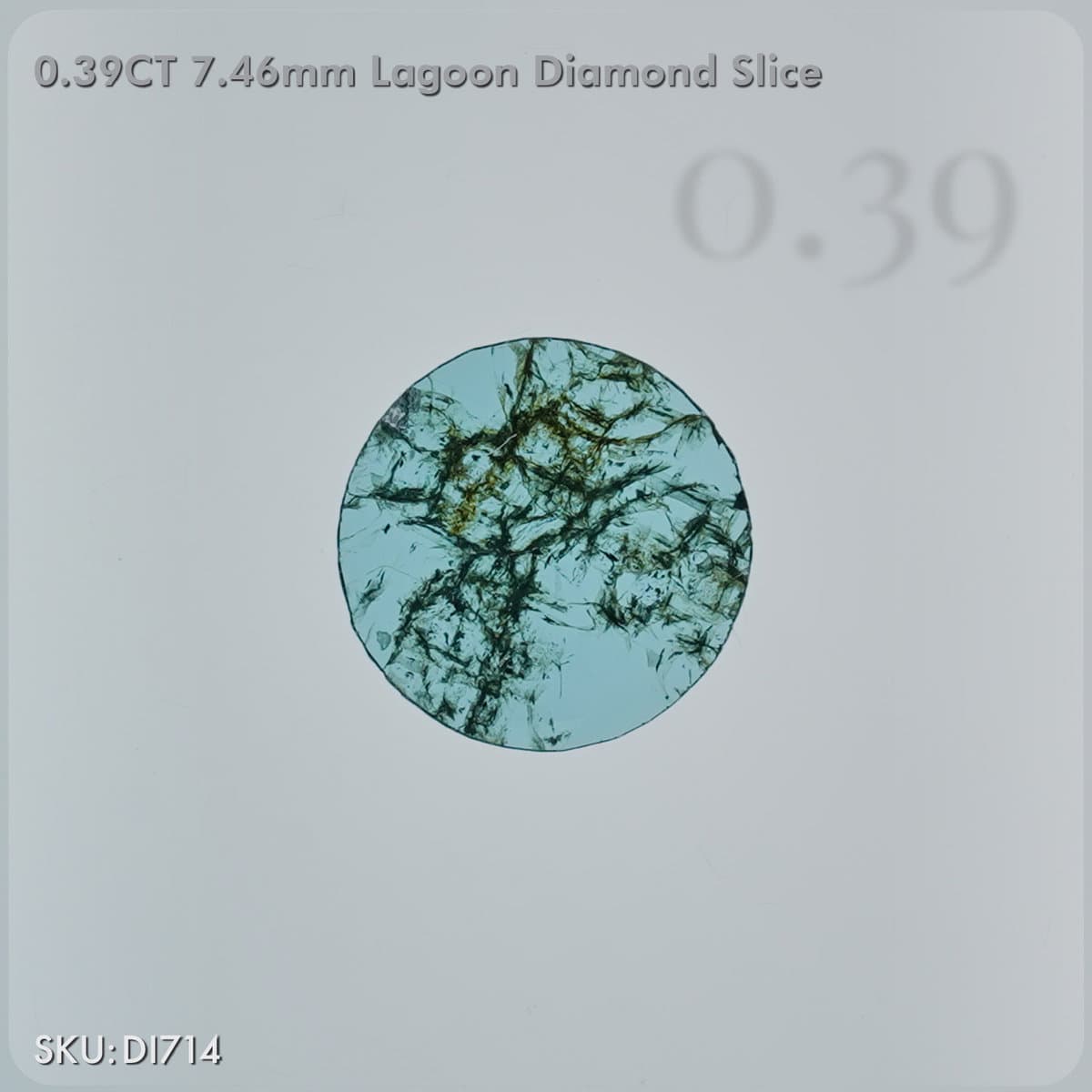 0.39CT Slice Cut Lagoon Diamond