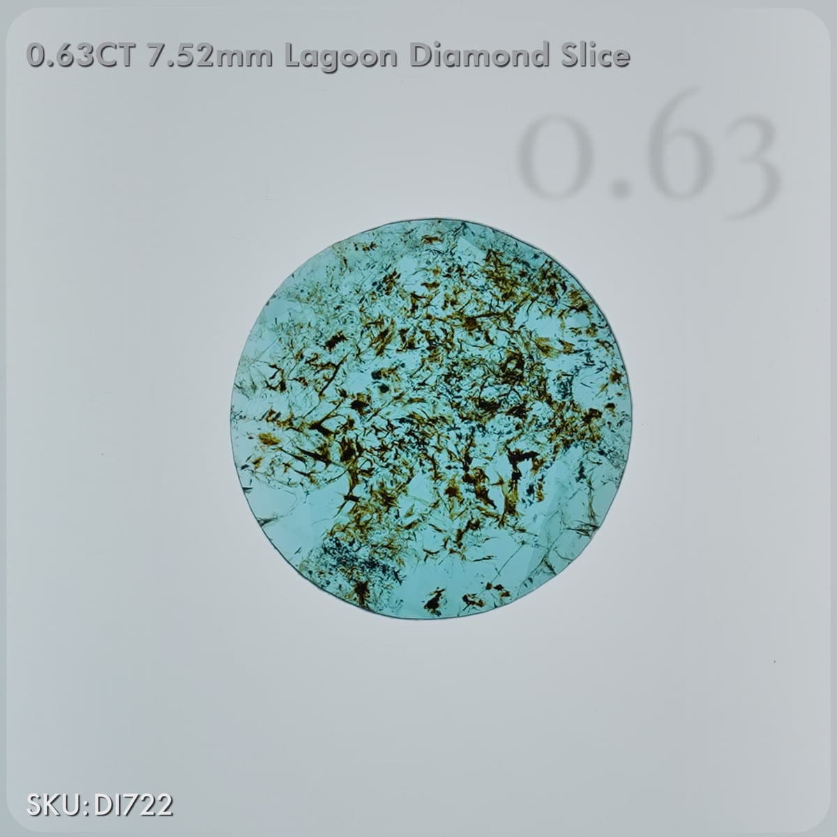0.63CT Slice Cut Lagoon Diamond