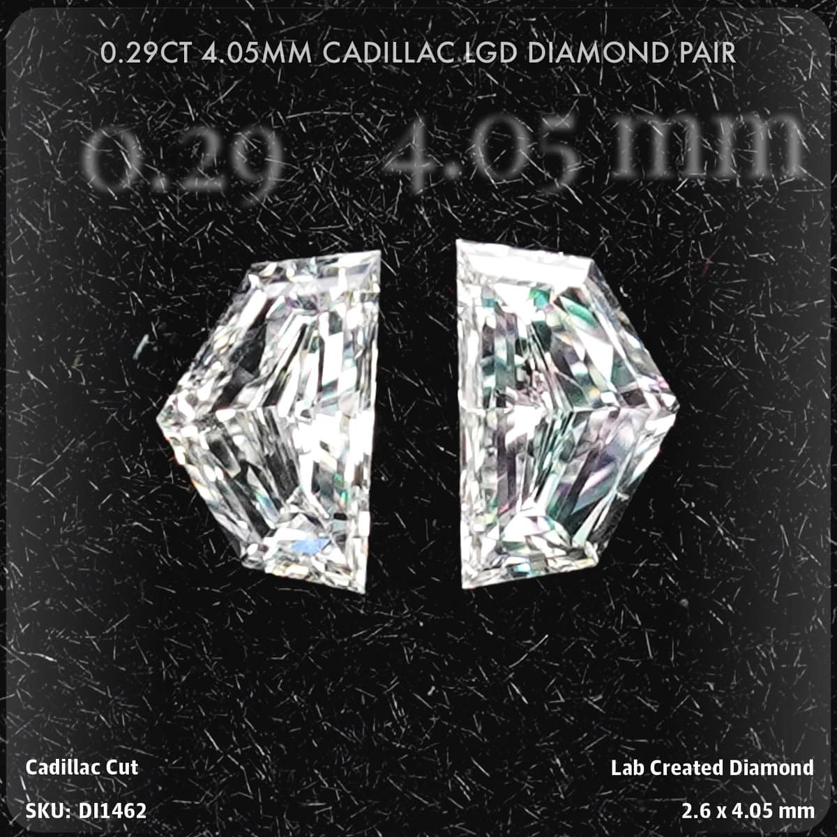 0.29CT 4.05mm Cadillac LGD Diamond Pair