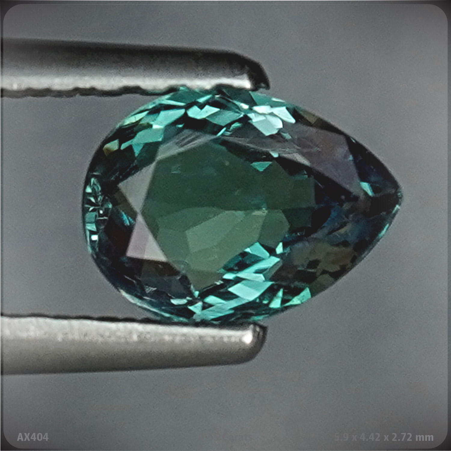 0.55CT Color Change Pear Cut Alexandrite